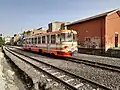 The ADe 15 in transit at the FCE Misterbianco station.