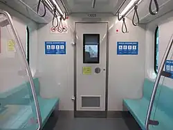 Cab-end interior