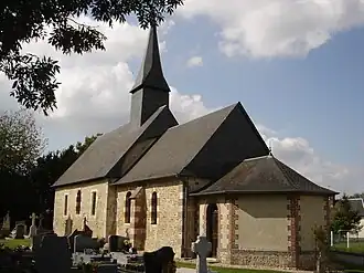 The church in La Noë-Poulain