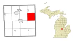 Location within Gratiot County