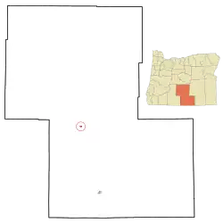 Location in Oregon