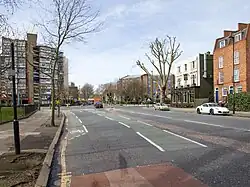 View along the road