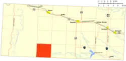 Location of Langberg Township
