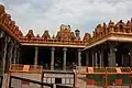 Large pillared mantapa with sala towers