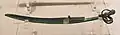 Seima-Turbino type Late Shang dynasty bronze ibex-headed knife. Shaanxi Museum.[21]
