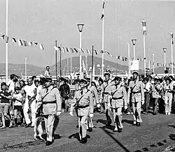 Filming of the final parade