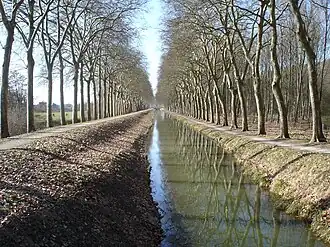 The Sauldre canal in Blancafort
