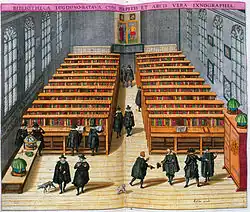 Jan Cornelisz. van 't Woudt: Rapenburg 73, 1610. Print from Stedeboeck der Nederlanden, Amsterdam: Willem Blaeu, 1649.