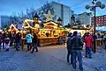 Mulled wine stand on Reichsstrasse at the corner of Salzgässchen