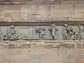 Leith Corn Exchange frieze: counting woolpacks and carrying imports