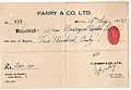 Levi Henriques De Castro’ - Parry & Co
