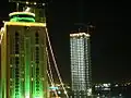 Light show in Tripoli on 25 August.