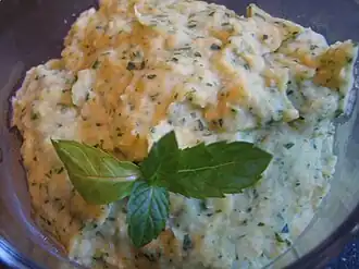 A lima bean dip