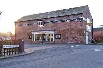 Limekiln Chandlery of Lichfield Street occupies what was once a railway station at Stourport-on-Severn.
