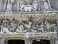 Depiction of the miracle of the stag in the Chapel of Saint Hubert at Château d'Amboise, France.