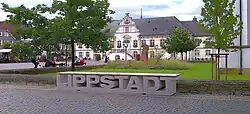 Town hall, town hall square and beginning of Lange Straße