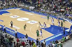 Lithuania vs Iceland basketball game at Siemens Arena (2008-07-15)
