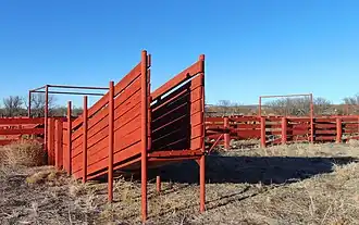 The corral in Fairbank