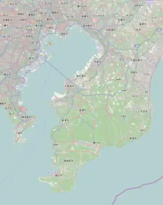 Shibadaimon is located in Tokyo Bay and Bōsō Peninsula