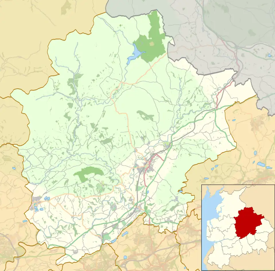 Middop is located in the Borough of Ribble Valley