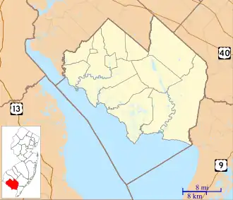 Trinity African Methodist Episcopal Church is located in Cumberland County, New Jersey