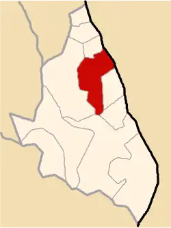 Location of San Salvador de Quije in the Sucre province