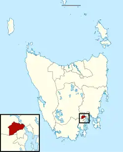 Map showing the electoral division of