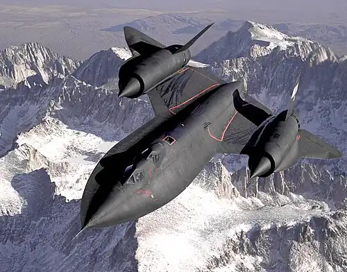 Image 42The Lockheed SR-71 remains unsurpassed in many areas of performance.[which?] (from Aviation)