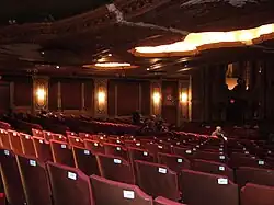 Interior of the auditorium, showing the seats on the orchestra level