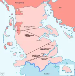 Border proposals in 1864