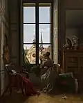 Interior with Young Woman Tracing a Flower, c. 1820-22, Saint Louis Art Museum, Saint Louis, Missouri
