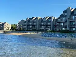 As of 2021, the luxury townhouses on Carr's Beach and Sparrow's Beach in Maryland.