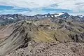 Mount Guinevere, Mount Lancelot, and Mount Rolleston on skyline