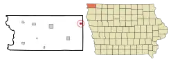 Location of Little Rock, Iowa