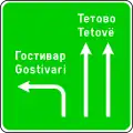 Pre-signaling of directions on the extra-urban road