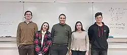 From left to right: Luke Collins, Marietta Galea, Ethan James German (President), Maria Aquilina, Giorgio Grigolo