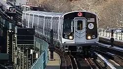The first revenue-service trip of the R179 fleet on the "J" route on November 19, 2017