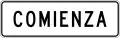 R3-17a Bike lane ahead (plaque)