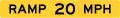 E13-2 Exit Direction Advisory Speed - Ramp (Panel)