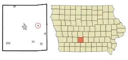Location of Patterson, Iowa