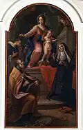 Madonna del Rosario e SS. Domenico, Agostino e Rita.
