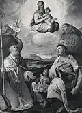 Ercole Procaccini, Madonna in glory with the patron saints of Bologna, 1570–1580, Bologna, Chiesa di San Giovanni in Monte