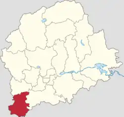 Location of Mafang Town in Pinggu District