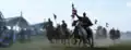 Hungarian horsemen at Great Kurultáj 2014, the Hun-Turkic tribal assembly, Bugac