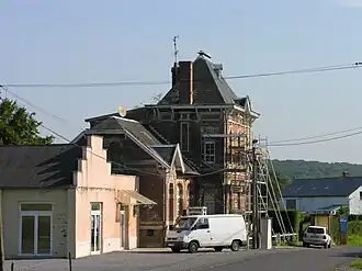 The town hall in Moustier-en-Fagne