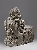 Makara stairs adornment from Bubrah temple, Central Java, Indonesia