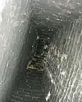 View up the chimney
