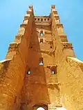Close-up of the minaret