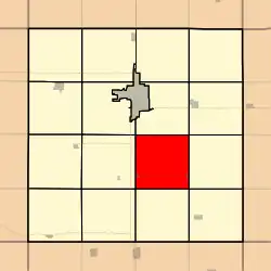 Location in Clay County
