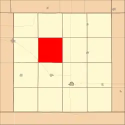 Location in Harlan County